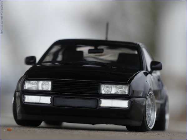 1:18 VW Corrado VR6 "Dark Burgundy" + BBS Alufelgen